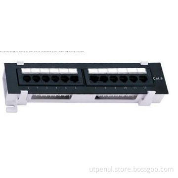 UTP 12port Cat5e Patch Panel / ethernet patch panel Wall ty